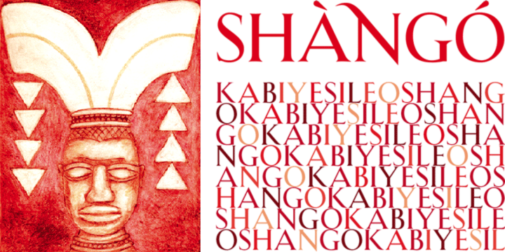 Przykładowa czcionka Shango #4